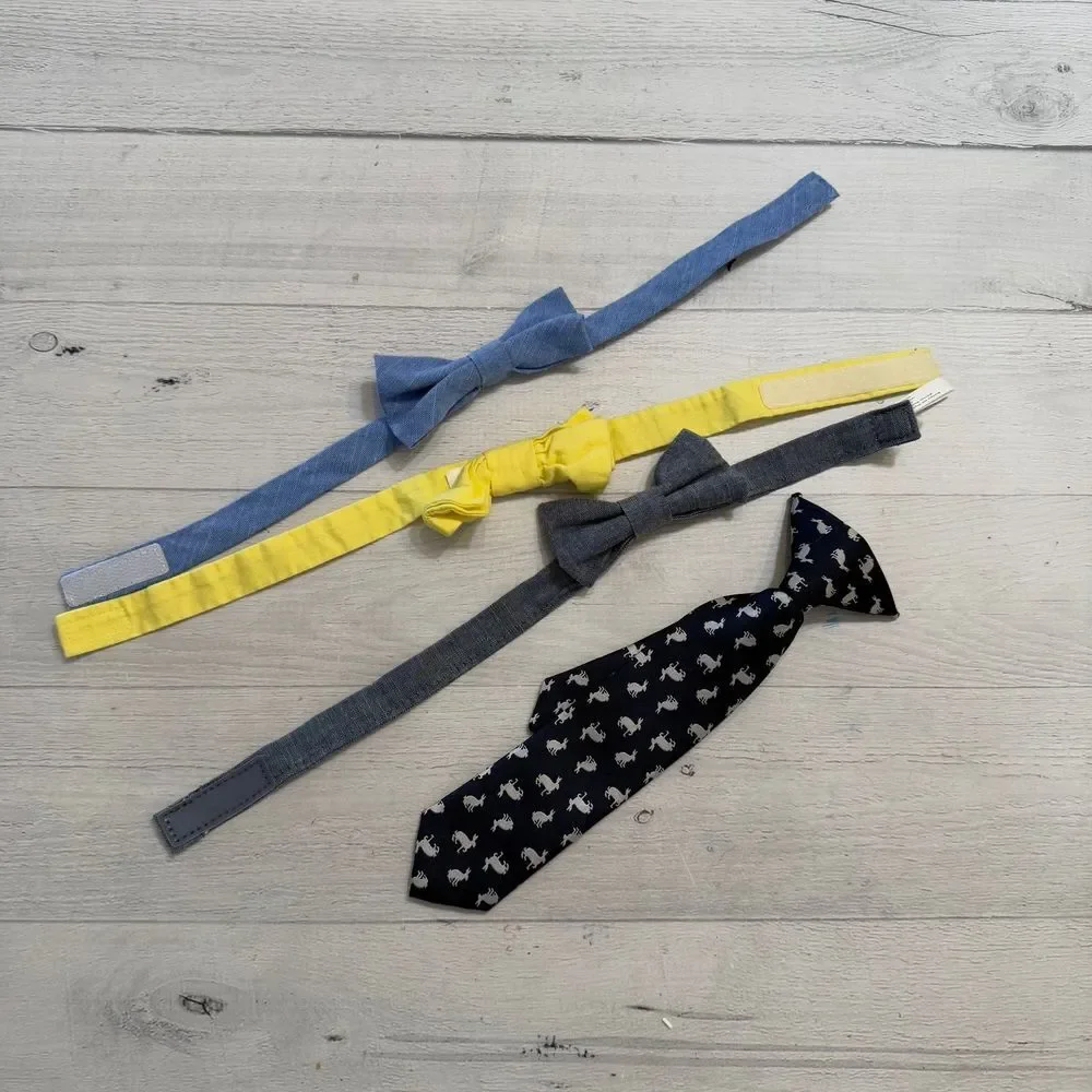 Bow ties Velcro baby toddler clip on bunny tie‎